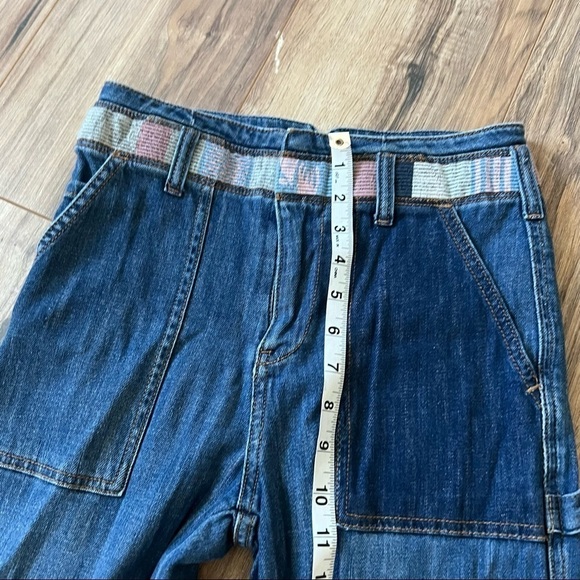 Anthropologie Pilcro And The Letterpress Boho Patchwork Boyfriend Jeans - Picture 8 of 13
